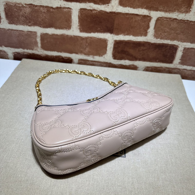 グッチ バッグ 未使用品 GUCCI レディース GGマトラッセ レザー ハンドバッグ 735049 UM8HG 6802 ライトピンク ハンドバッグ レディース 本革 - 画像 (7)