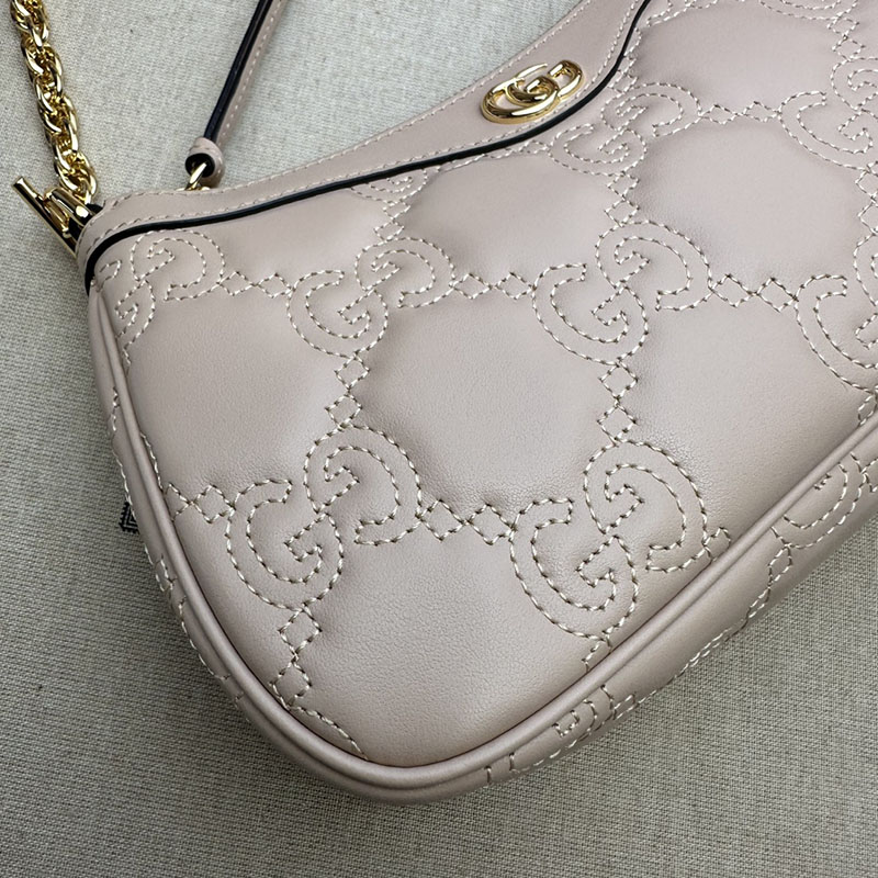 グッチ バッグ 未使用品 GUCCI レディース GGマトラッセ レザー ハンドバッグ 735049 UM8HG 6802 ライトピンク ハンドバッグ レディース 本革 - 画像 (4)