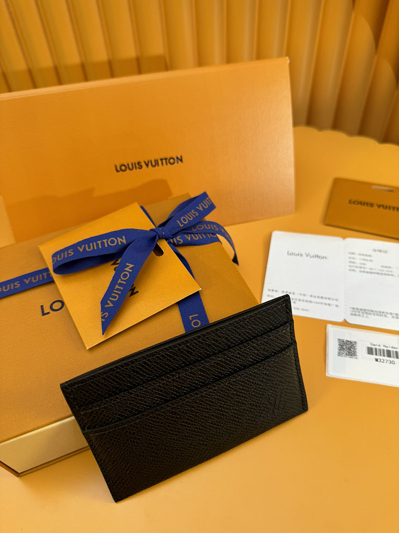 並行輸入品 ルイヴィトン カードケース ポルト カルト・サーンプル M32730 RFID タイガ・レザー ブラック lv カードケース 薄型 人気 - 画像 (9)