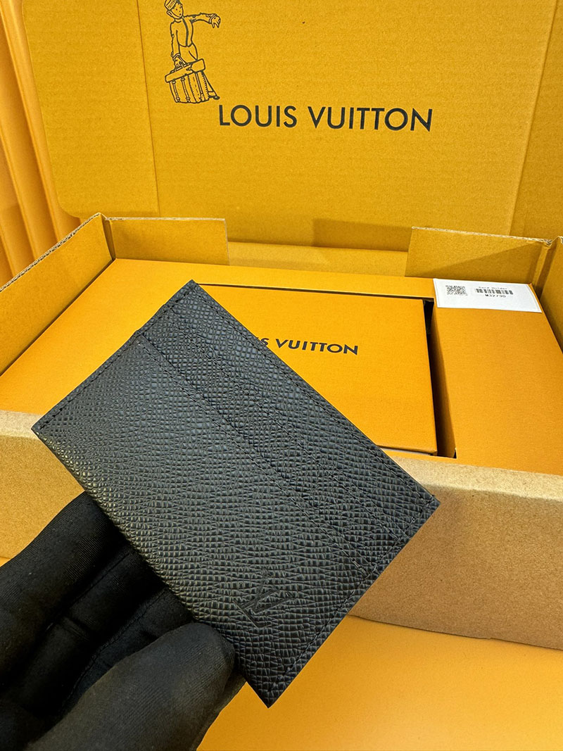 並行輸入品 ルイヴィトン カードケース ポルト カルト・サーンプル M32730 RFID タイガ・レザー ブラック lv カードケース 薄型 人気 - 画像 (8)