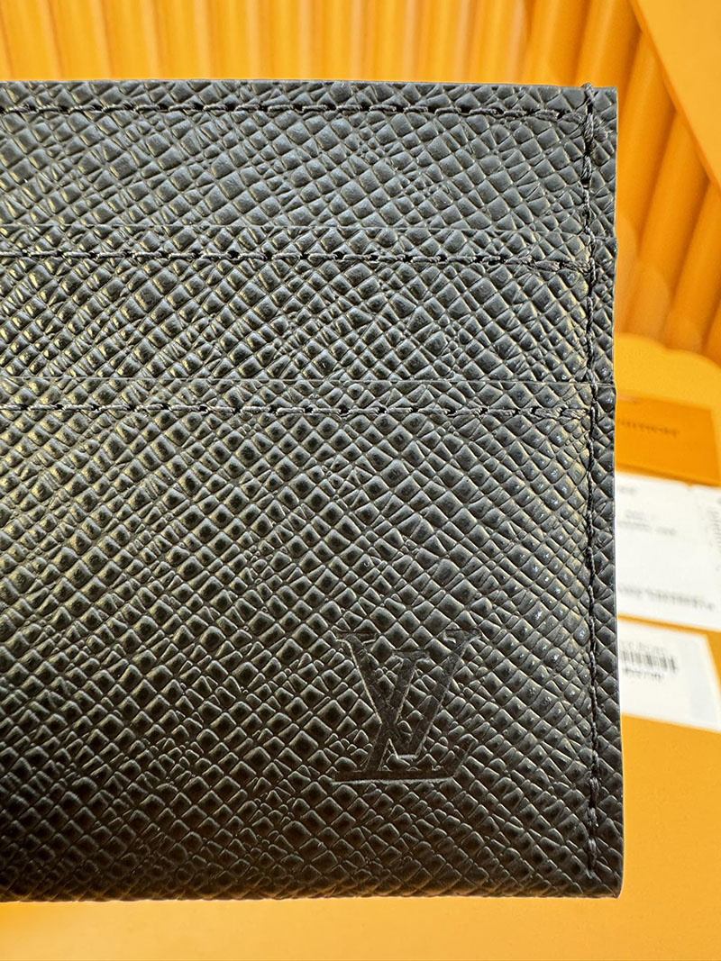 並行輸入品 ルイヴィトン カードケース ポルト カルト・サーンプル M32730 RFID タイガ・レザー ブラック lv カードケース 薄型 人気 - 画像 (4)