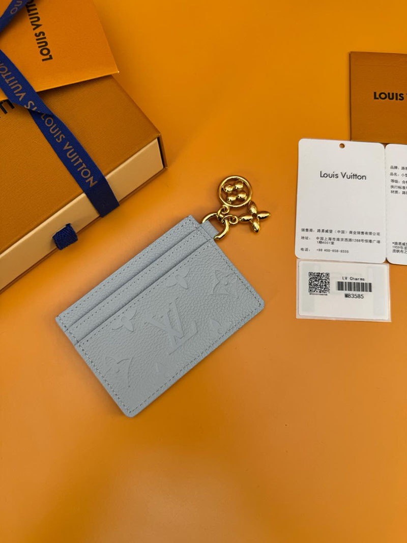 並行輸入品 ルイヴィトン アンプラント ポルト カルト・LV チャーム M83585 RFID モノグラム ブルー ヴィトン カードケース 使い方 - 画像 (8)