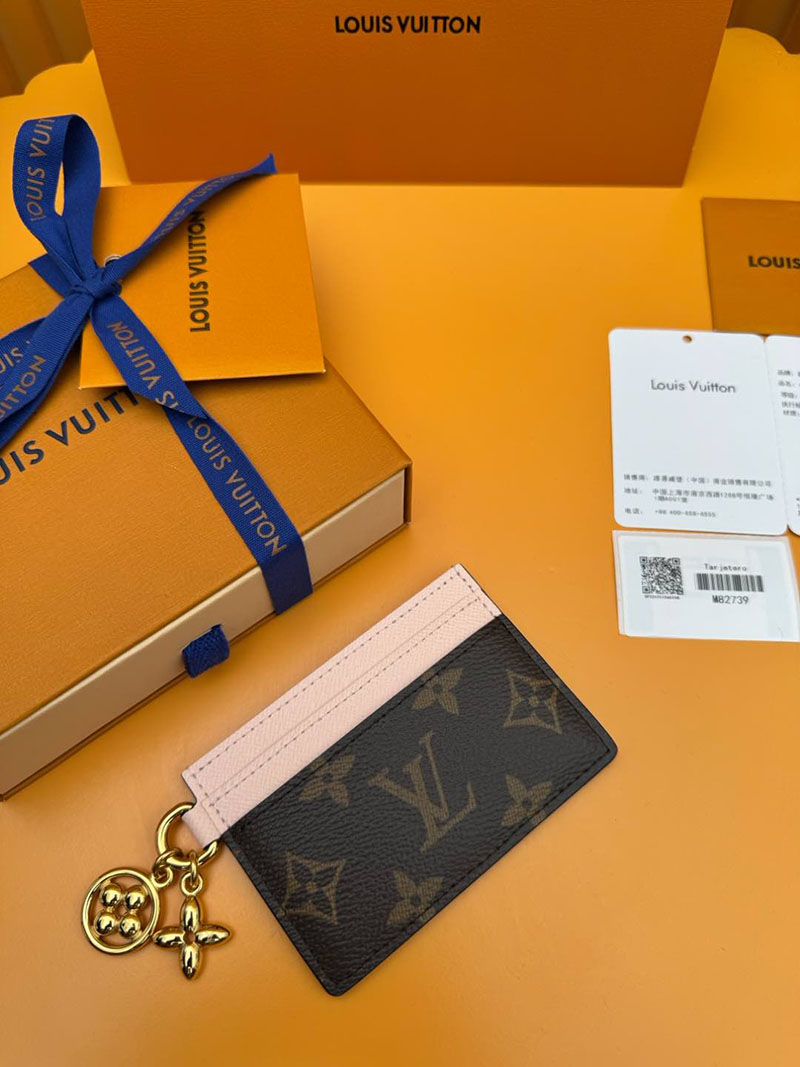 並行輸入品 ルイヴィトン カードケース ポルト カルト・LV チャーム M82739 RFID モノグラム ローズ・バレリーヌ ヴィトン カードケース 使い方 - 画像 (9)