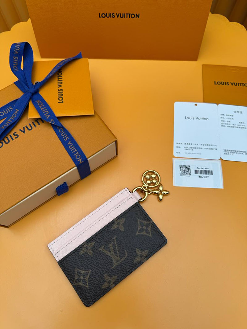 並行輸入品 ルイヴィトン カードケース ポルト カルト・LV チャーム M82739 RFID モノグラム ローズ・バレリーヌ ヴィトン カードケース 使い方 - 画像 (8)