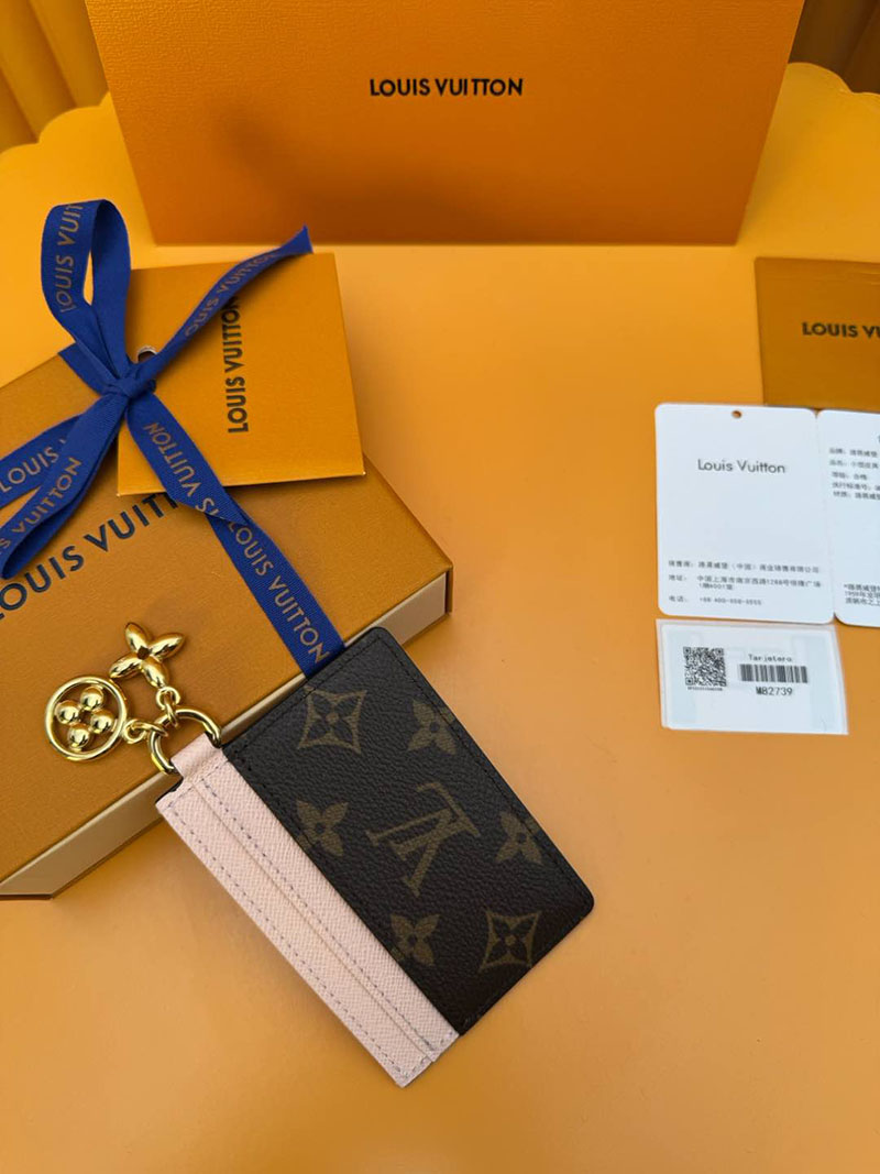 並行輸入品 ルイヴィトン カードケース ポルト カルト・LV チャーム M82739 RFID モノグラム ローズ・バレリーヌ ヴィトン カードケース 使い方 - 画像 (7)