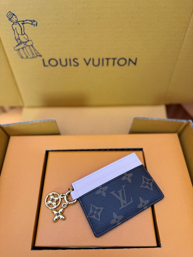 並行輸入品 ルイヴィトン カードケース ポルト カルト・LV チャーム M82739 RFID モノグラム ローズ・バレリーヌ ヴィトン カードケース 使い方 - 画像 (3)