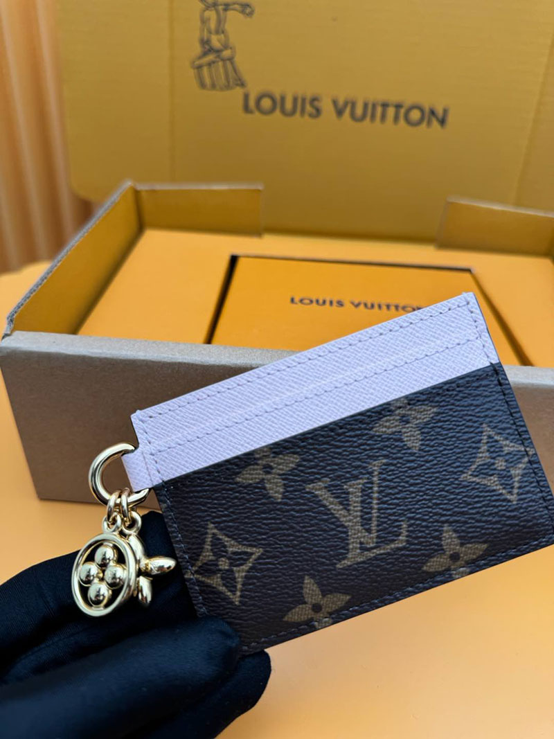 並行輸入品 ルイヴィトン カードケース ポルト カルト・LV チャーム M82739 RFID モノグラム ローズ・バレリーヌ ヴィトン カードケース 使い方 - 画像 (2)