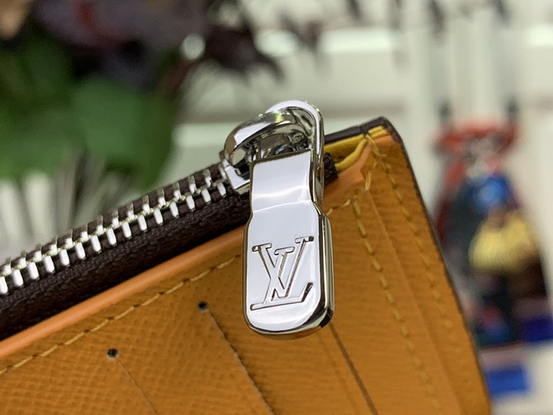 ルイヴィトン ポルトフォイユ・ヴィクトリーヌ サフラン イエロー M12390 キャンバス ルイヴィトン 三つ折り財布 レディース - 画像 (6)