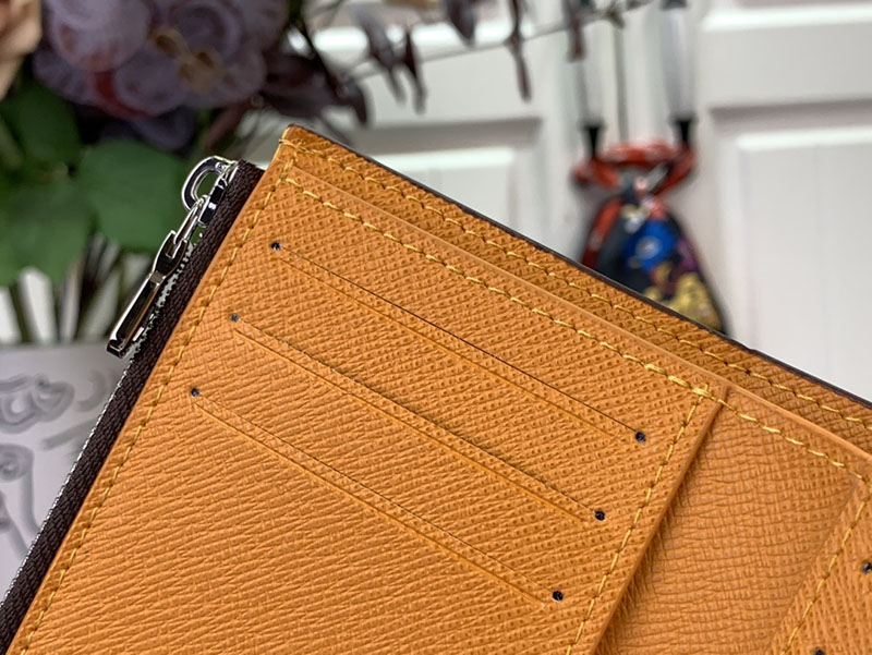 ルイヴィトン ポルトフォイユ・ヴィクトリーヌ サフラン イエロー M12390 キャンバス ルイヴィトン 三つ折り財布 レディース - 画像 (2)