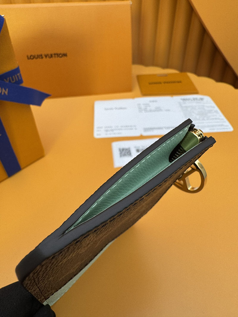 激安サイト ルイヴィトン カードケース ポルト カルト・ロミー M82939 RFID モノグラム グリーン×ブラウン スーパーコピー 代引き 口コミ - 画像 (4)