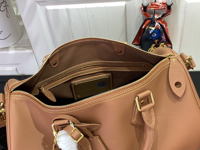 ルイヴィトン スピーディ P9 バンドリエール 40 コニャック M12672 カーフレザー ゴールド金具 スピーディ40 メンズ 旅行 - 画像 (3)
