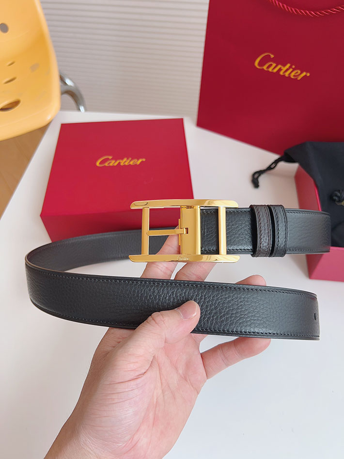 最高級カルティエスーパーコピー カルティエベルトコピー カルティエ ベルト メンズ 交換 2516683 ブラック/ブラウン ゴールド金具 - 画像 (9)