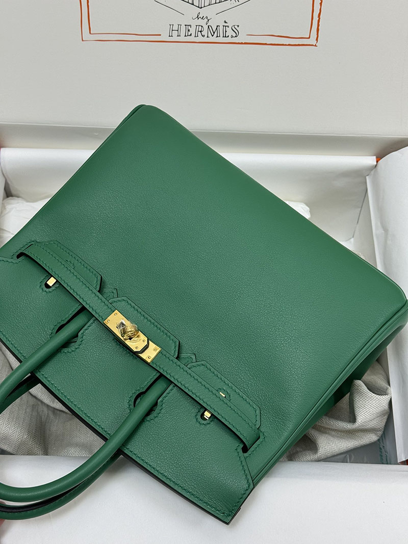 人気色 H品 エルメス バーキン30 ヴェールヴェルティゴ スイフト ゴールド金具 2517820 信頼できる 並行輸入 店 バッグ - 画像 (9)