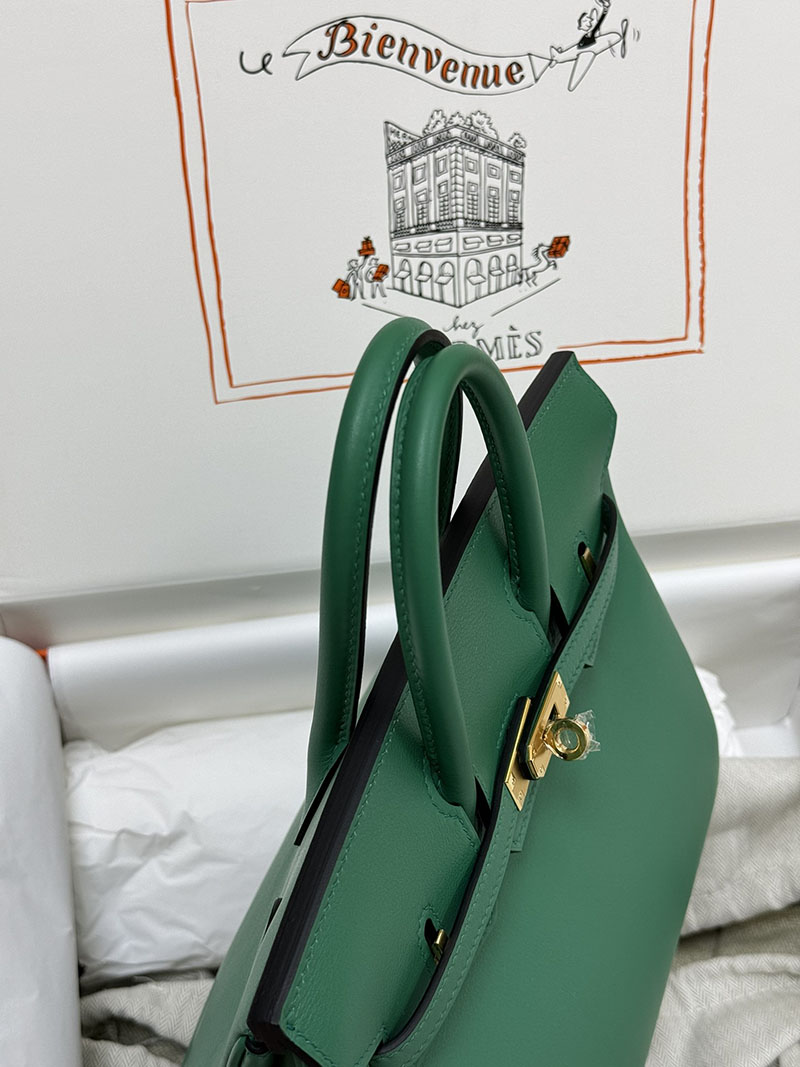 人気色 H品 エルメス バーキン30 ヴェールヴェルティゴ スイフト ゴールド金具 2517820 信頼できる 並行輸入 店 バッグ - 画像 (8)