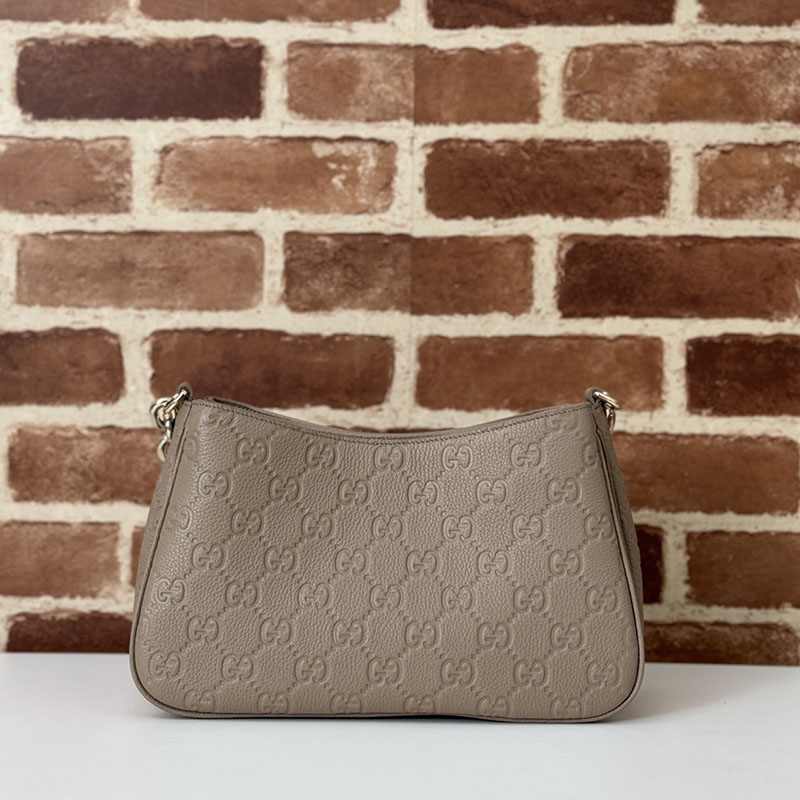 グッチ バッグ 人気 GUCCI GG EMBLEM SMALL SHOULDER BAG 815263 AAEEM 1523 トープ グッチ ショルダーバッグ人気 - 画像 (8)