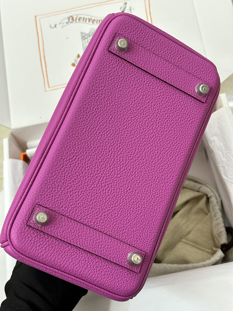 人気色 H品 エルメス バーキン25 マグノリア トゴ シルバー金具 2517868 15万円以上のバーキンスーパーコピー - 画像 (4)