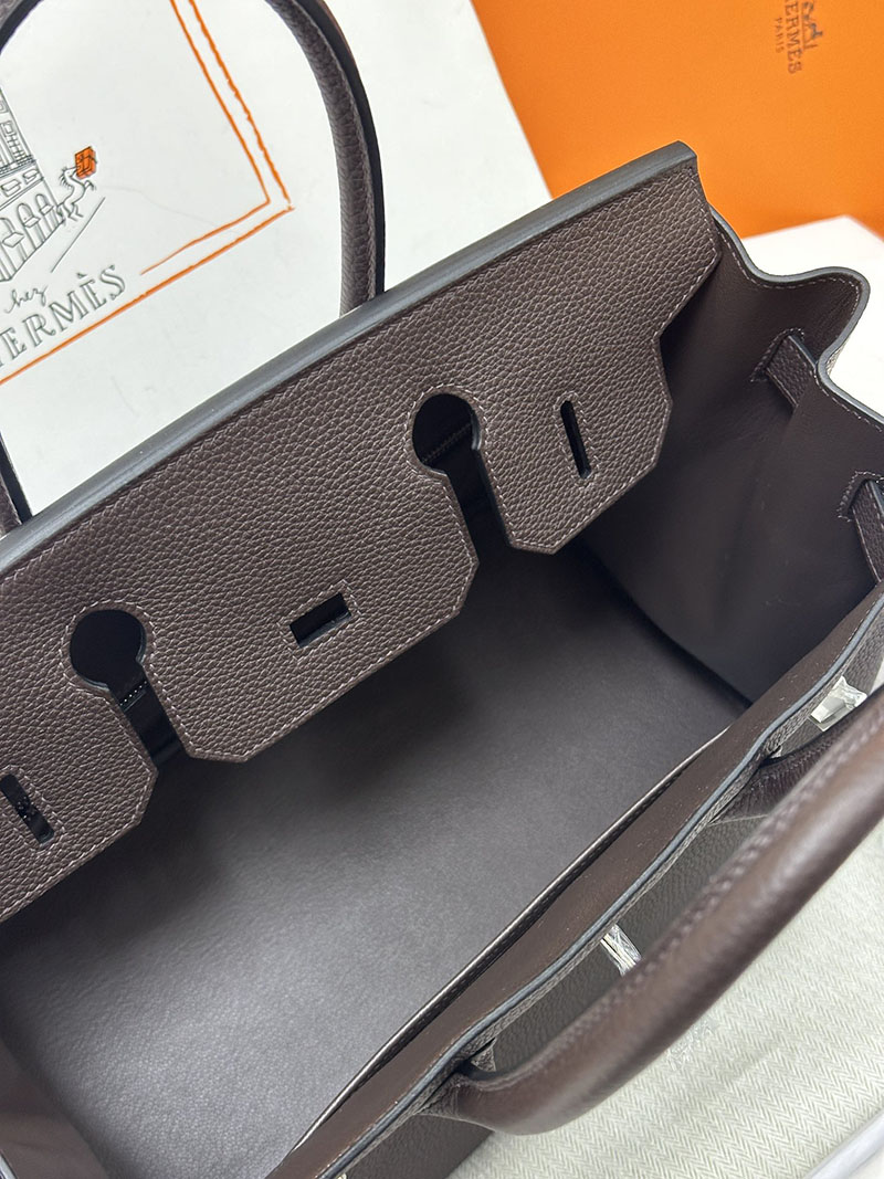 人気色 H品 エルメス バーキン25 エベンヌ トゴ シルバー金具 2517879 バーキン25 トゴ 定価 - 画像 (2)