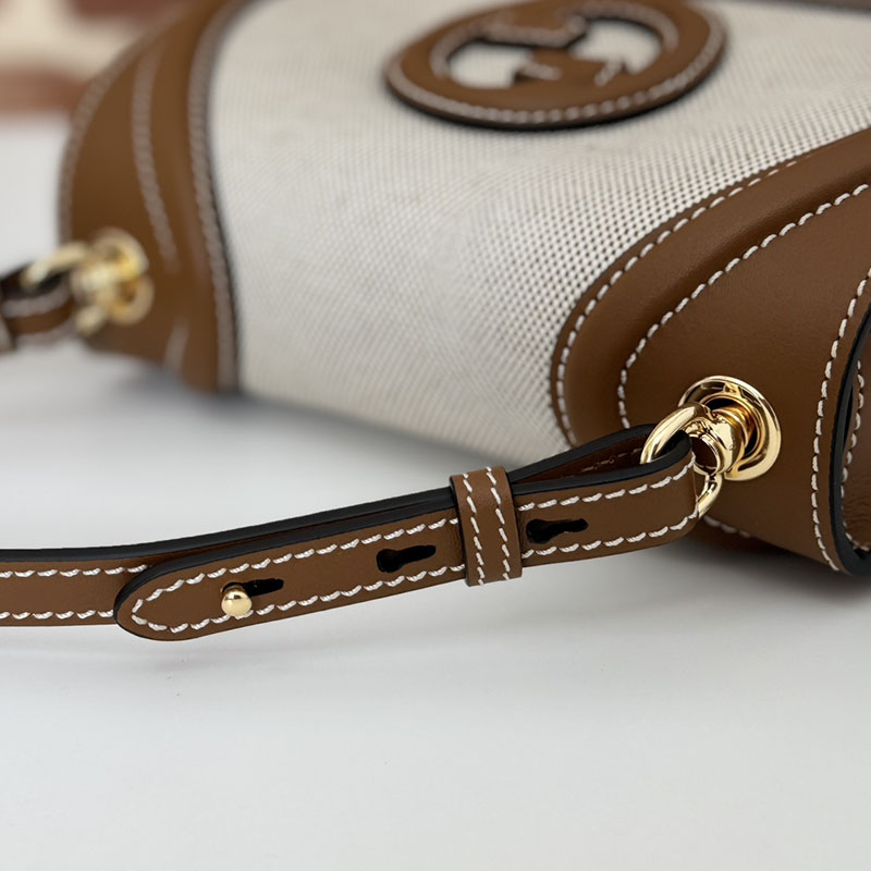 グッチ バッグ 人気 GUCCI ブロンディ ミニ ショルダーバッグ 815700 HAAKF 2545 ナチュラル&ブラウン グッチ バッグ アウトレット - 画像 (4)