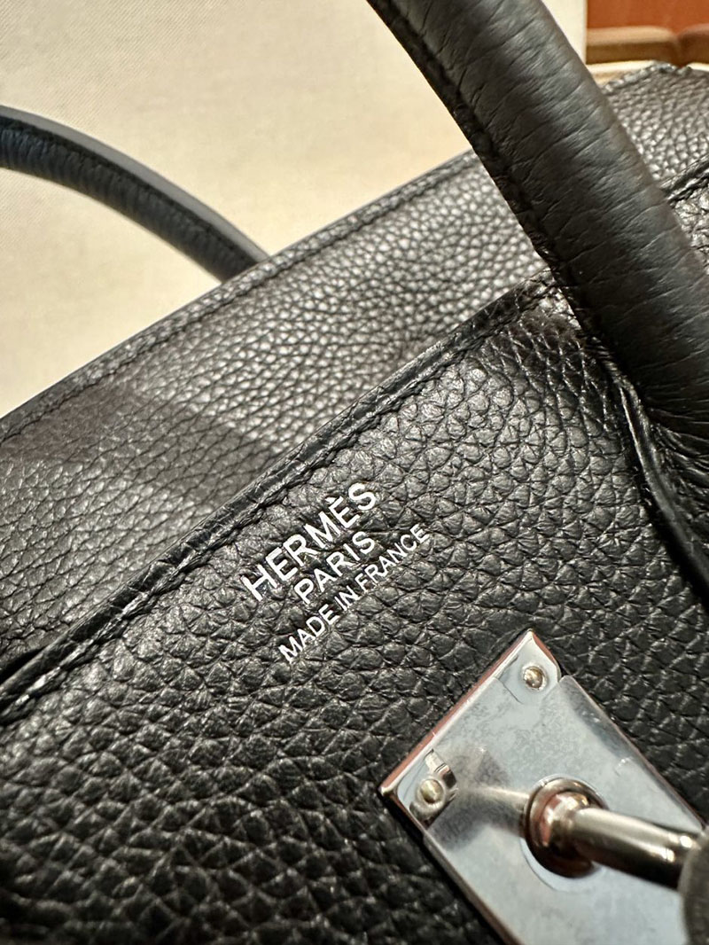 エルメス バッグ 人気 エルメス バーキン25 黒 ブラック トゴ シルバー金具 2519482 バーキン25 黒 - 画像 (10)