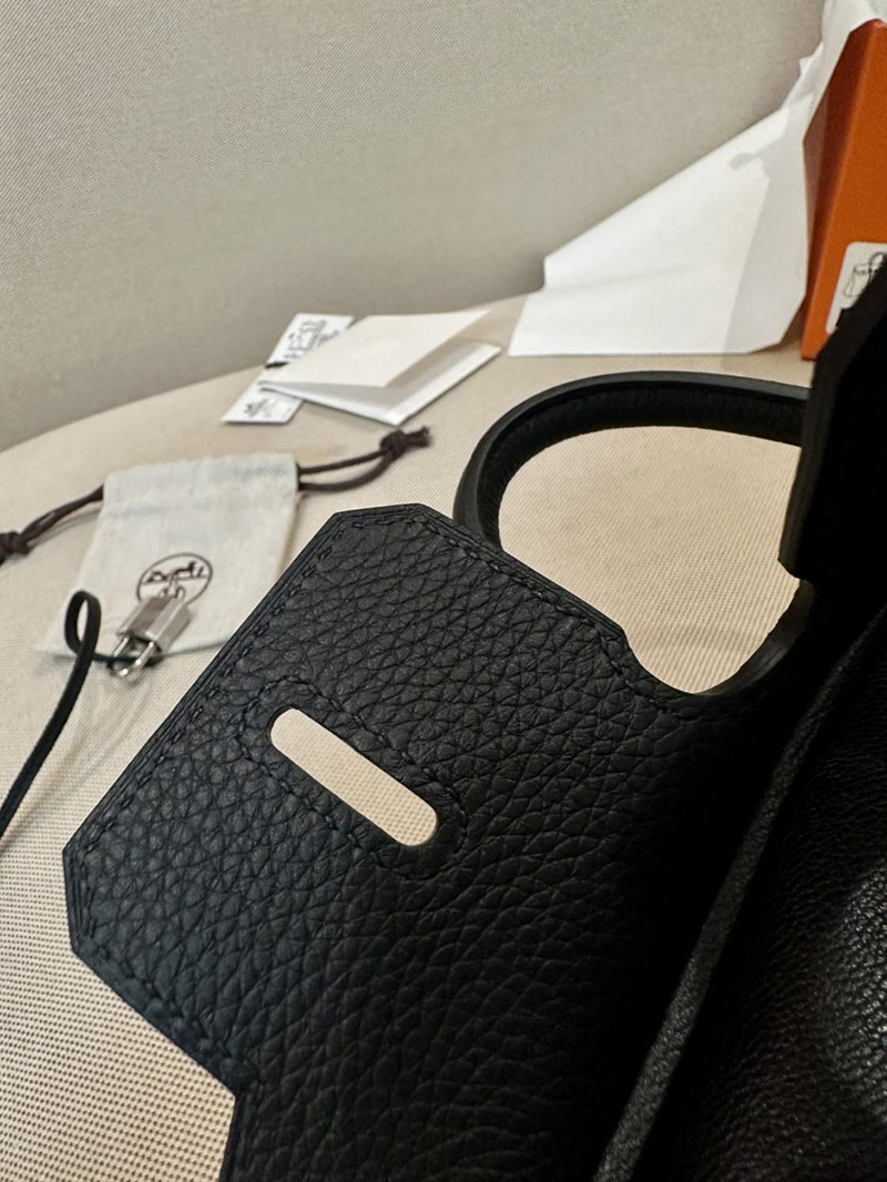 エルメス バッグ 人気 エルメス バーキン25 黒 ブラック トゴ シルバー金具 2519482 バーキン25 黒 - 画像 (9)