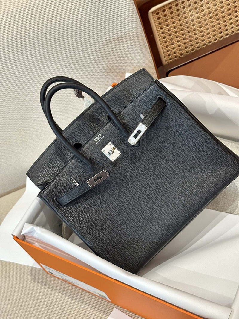 エルメス バッグ 人気 エルメス バーキン25 黒 ブラック トゴ シルバー金具 2519482 バーキン25 黒 - 画像 (14)