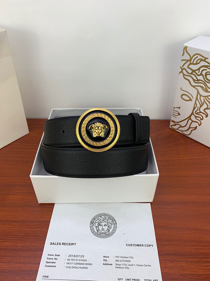 最高級ヴェルサーチェスーパーコピー ヴェルサーチェベルトコピー ブラック 40MM ゴールド金具 2518814 ヴェルサーチ ベルト 激安 - 画像 (7)