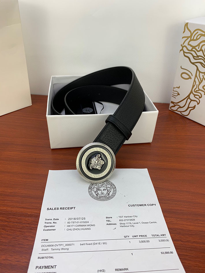 最高級ヴェルサーチェスーパーコピー ヴェルサーチェベルトコピー ブラック 40MM ゴールド金具 2518814 ヴェルサーチ ベルト 激安 - 画像 (2)