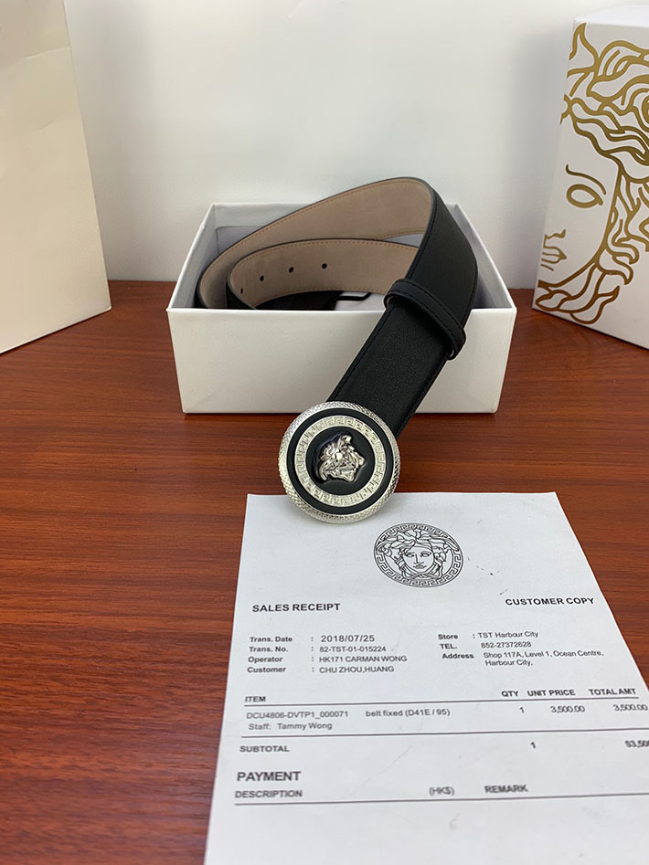 最高級ヴェルサーチェスーパーコピー ヴェルサーチェベルトコピー ブラック 40MM シルバー金具 2518815 ヴェルサーチ ベルト 激安 - 画像 (8)