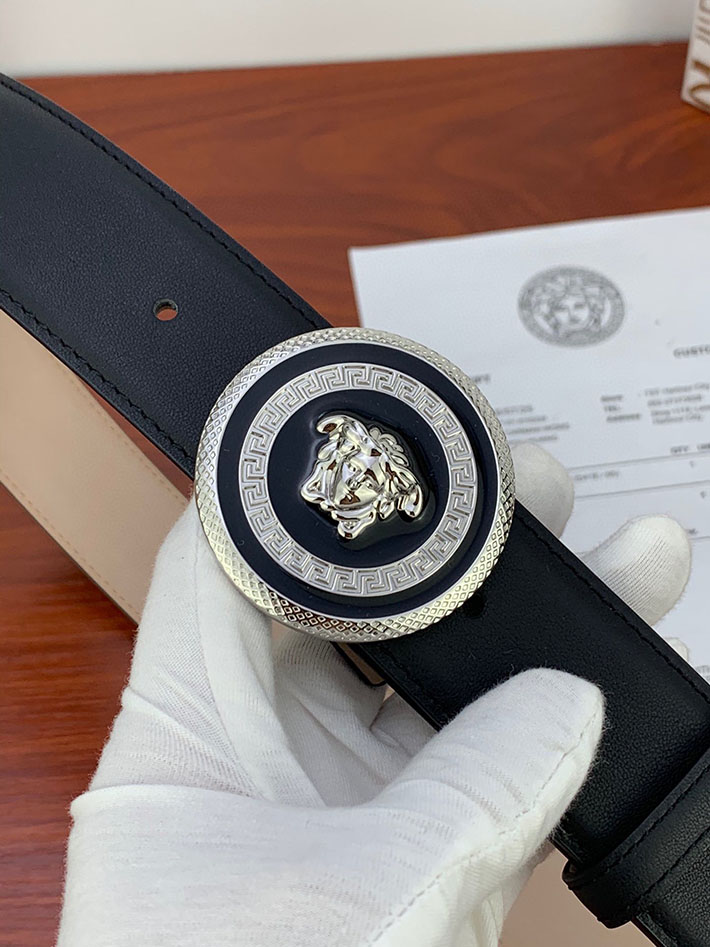 最高級ヴェルサーチェスーパーコピー ヴェルサーチェベルトコピー ブラック 40MM シルバー金具 2518815 ヴェルサーチ ベルト 激安 - 画像 (7)