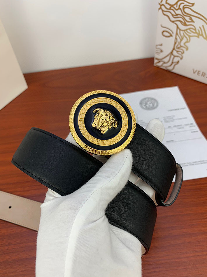最高級ヴェルサーチェスーパーコピー ヴェルサーチェベルトコピー ブラック 40MM シルバー金具 2518815 ヴェルサーチ ベルト 激安 - 画像 (3)