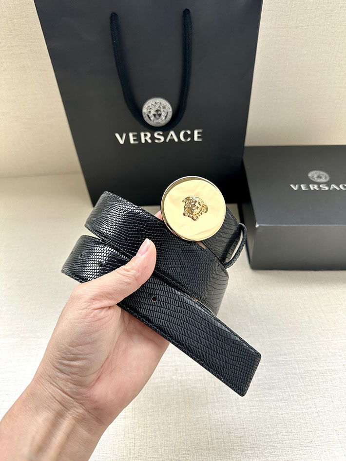 最高級ヴェルサーチェスーパーコピー ヴェルサーチェベルトコピー ブラック 40MM シルバー金具 2518822 ヴェルサーチ 店舗 大阪 - 画像 (4)