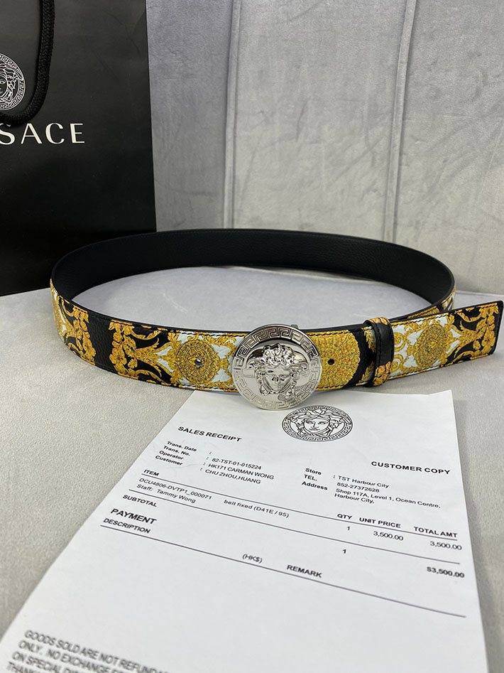 最高級ヴェルサーチェスーパーコピー ヴェルサーチェベルトコピー ブラック 40MM ゴールド金具 2518826 ヴェルサーチ 店舗 横浜 - 画像 (6)
