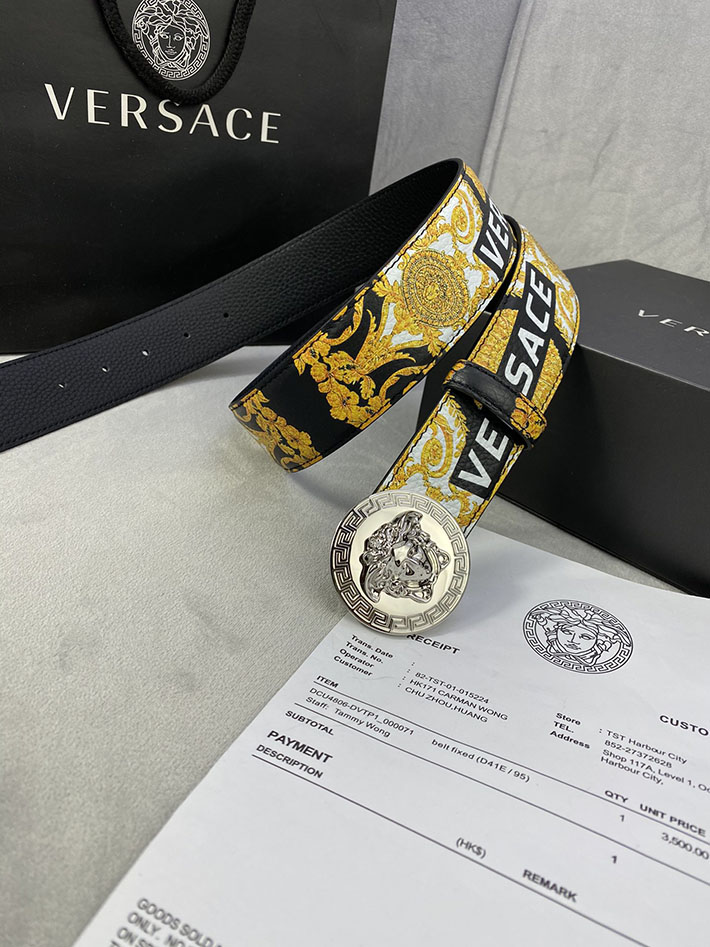 最高級ヴェルサーチェスーパーコピー ヴェルサーチェベルトコピー ブラック 40MM ゴールド金具 2518826 ヴェルサーチ 店舗 横浜 - 画像 (5)