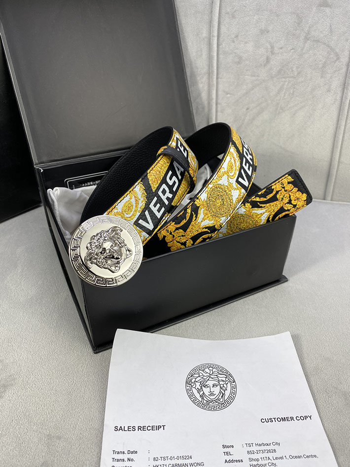 最高級ヴェルサーチェスーパーコピー ヴェルサーチェベルトコピー ブラック 40MM ゴールド金具 2518826 ヴェルサーチ 店舗 横浜 - 画像 (2)