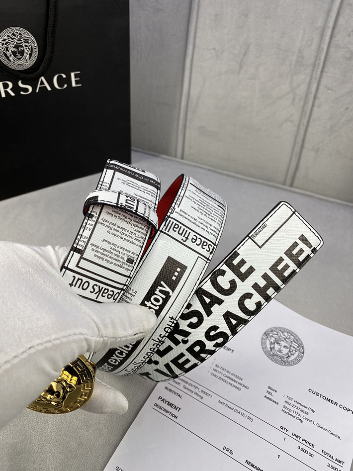 最高級ヴェルサーチェスーパーコピー ヴェルサーチェベルトコピー ブラック 40MM シルバー金具 2518827 ヴェルサーチ 店舗 横浜 - 画像 (3)