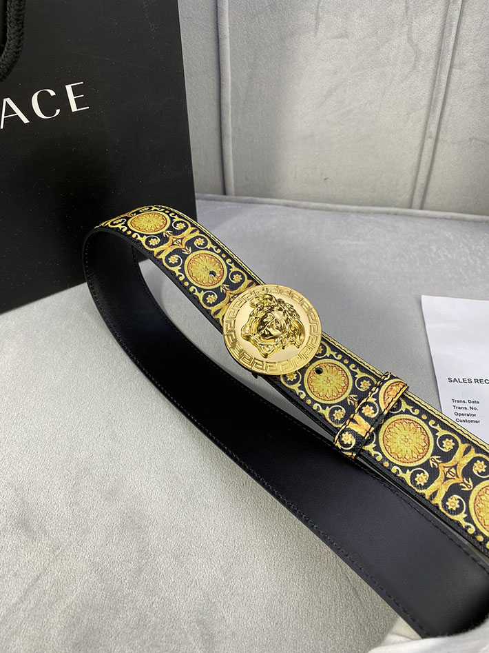 最高級ヴェルサーチェスーパーコピー ヴェルサーチェベルトコピー ブラック 40MM ゴールド金具 2518831 ベルト メンズ おしゃれ 私服 - 画像 (8)