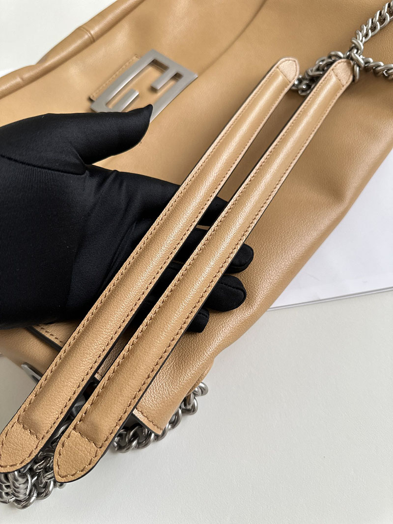 フェンディ 人気バッグ FENDI セレリア マンマバケット ショルダーバッグ セミショルダー ライトブラウン 2520037 フェンディ バッグ アウトレット - 画像 (9)