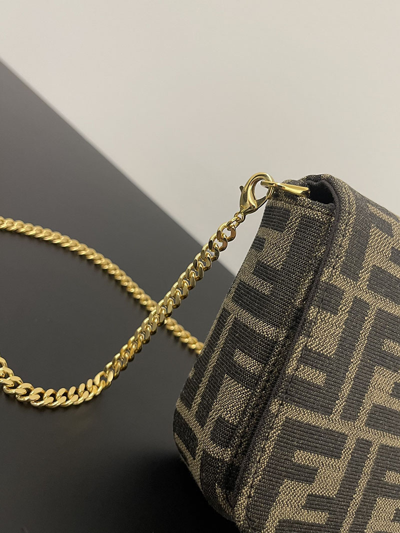 フェンディ 人気バッグ FENDI グラフィ 財布ショルダー ブラウンFFファブリック 財布 8BS076AD23F1BA1 - 画像 (6)