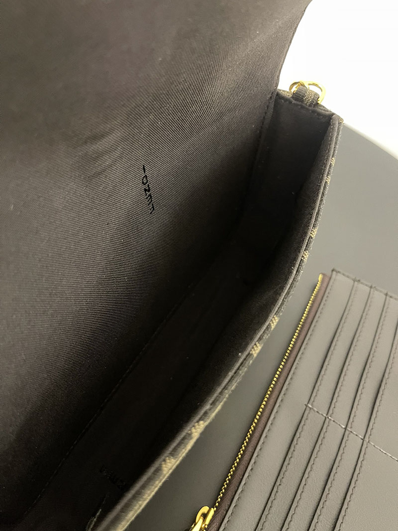 フェンディ 人気バッグ FENDI グラフィ 財布ショルダー ブラウンFFファブリック 財布 8BS076AD23F1BA1 - 画像 (4)