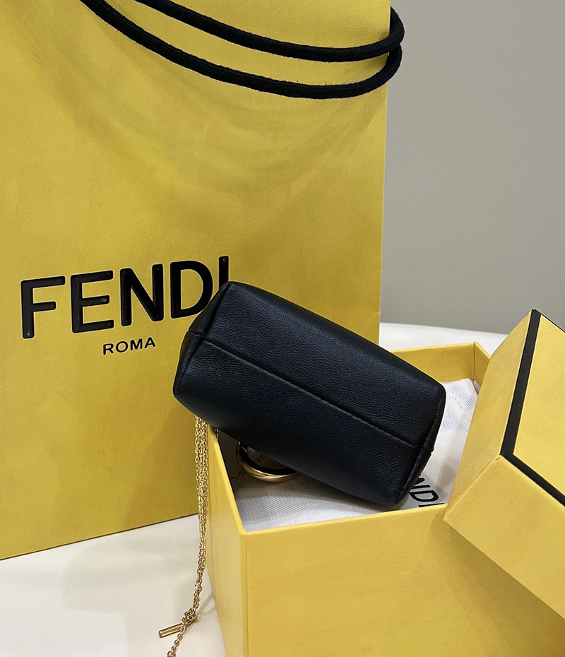 フェンディ 人気バッグ FENDI Nano Fendi First Charm レディース ナノファーストチャーム ブラック 7AS051ABVEF0KUR - 画像 (7)