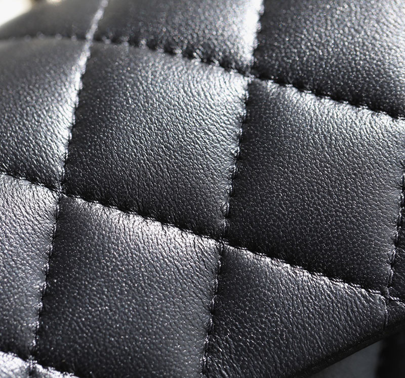 シャネル 新作バッグ H品 CHANEL スモール トップハンドル フラップ バッグ AS3829 (ブラック 2520148 シャネル スモールフラップウォレット - 画像 (9)