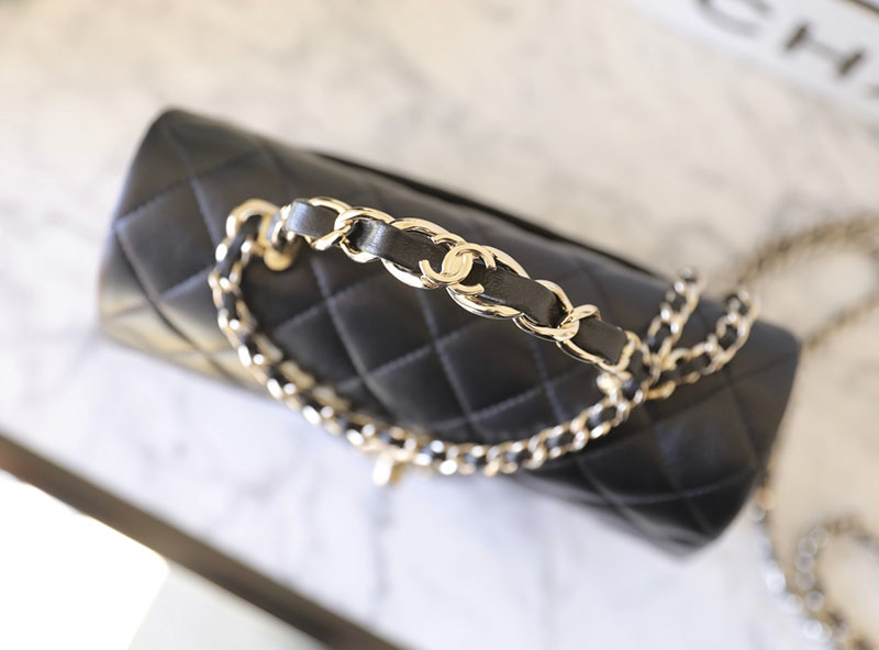 シャネル 新作バッグ H品 CHANEL スモール トップハンドル フラップ バッグ AS3829 (ブラック 2520148 シャネル スモールフラップウォレット - 画像 (5)