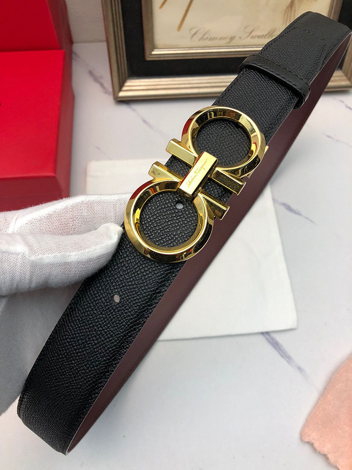 最高級フェラガモスーパーコピー フェラガモベルトコピー Salvatore Ferragamo リバーシブル レザー 本革 2520647 ベルト 本革 メンズ - 画像 (5)