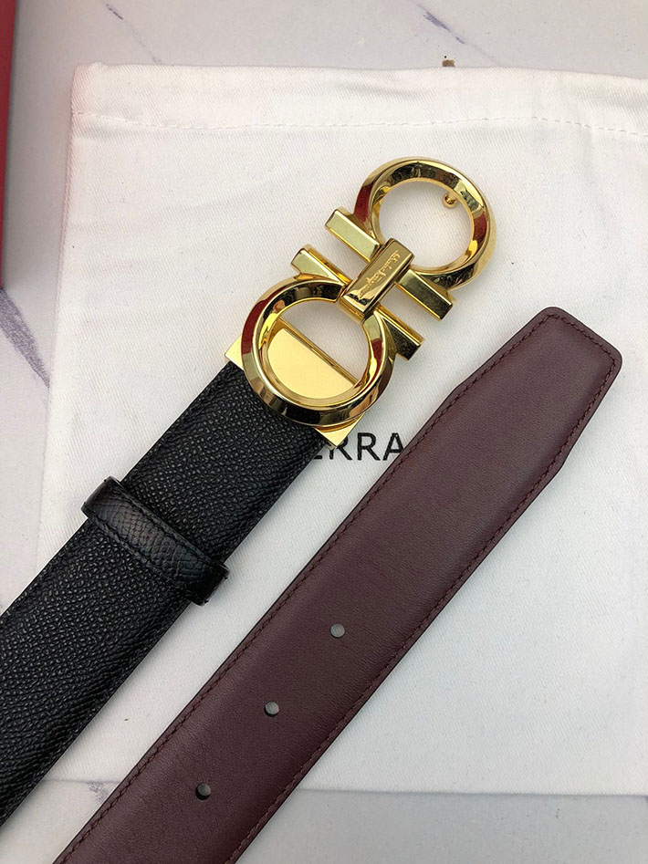 最高級フェラガモスーパーコピー フェラガモベルトコピー Salvatore Ferragamo リバーシブル レザー 本革 2520647 ベルト 本革 メンズ - 画像 (4)