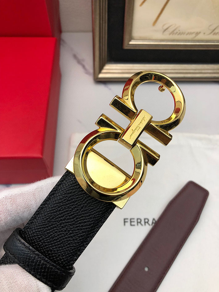 最高級フェラガモスーパーコピー フェラガモベルトコピー Salvatore Ferragamo リバーシブル レザー 本革 2520647 ベルト 本革 メンズ - 画像 (3)