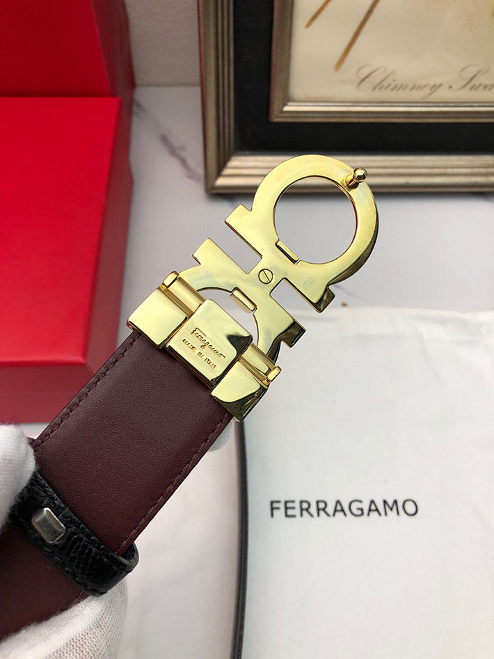 最高級フェラガモスーパーコピー フェラガモベルトコピー Salvatore Ferragamo リバーシブル レザー 本革 2520647 ベルト 本革 メンズ - 画像 (2)