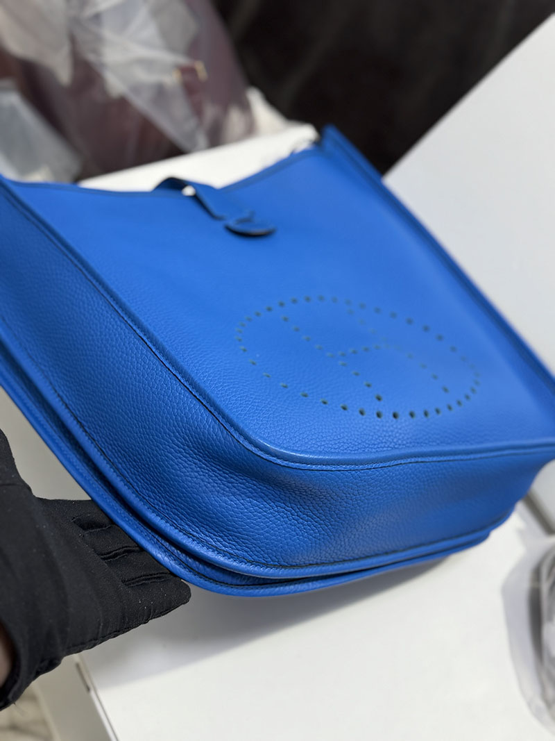 HERMES エルメス エヴリン 33 GM ブルーゼリージュ トリヨンクレマンス シルバー金具 2520776 エブリンgm 定価 - 画像 (7)