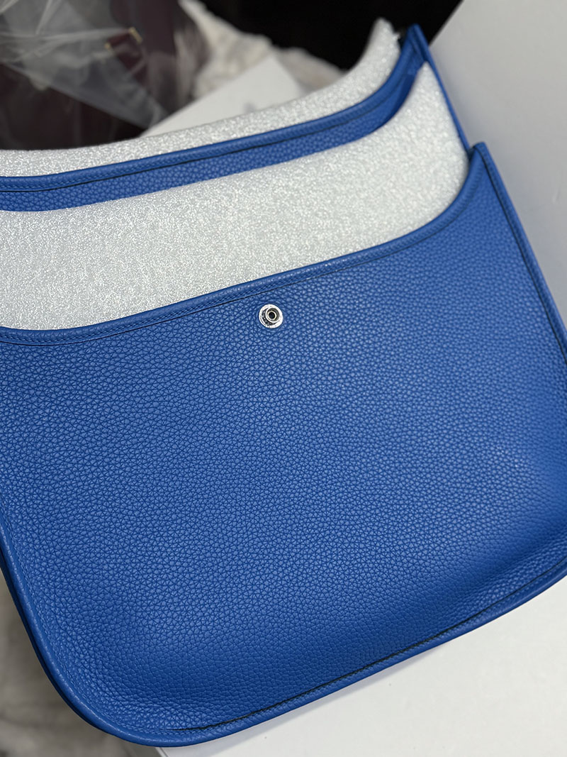 HERMES エルメス エヴリン 33 GM ブルーゼリージュ トリヨンクレマンス シルバー金具 2520776 エブリンgm 定価 - 画像 (4)