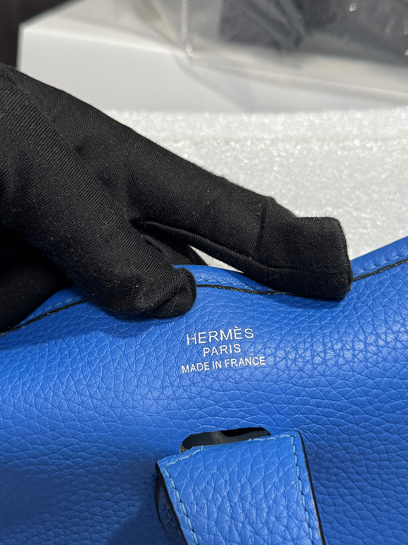 HERMES エルメス エヴリン 33 GM ブルーゼリージュ トリヨンクレマンス シルバー金具 2520776 エブリンgm 定価 - 画像 (3)