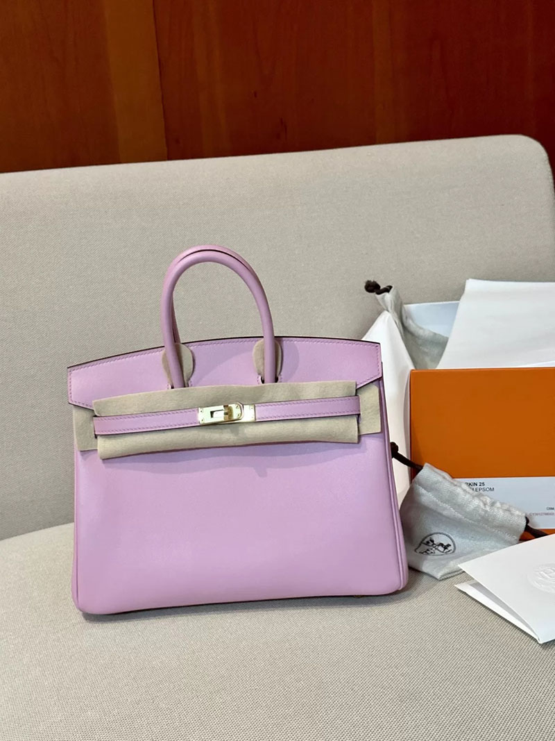 エルメス アウトレット 店舗 HERMES バーキン25 モーヴシルベストル スイフト ゴールド金具 2520867 エルメス バーキン25 h級品 - 画像 (4)